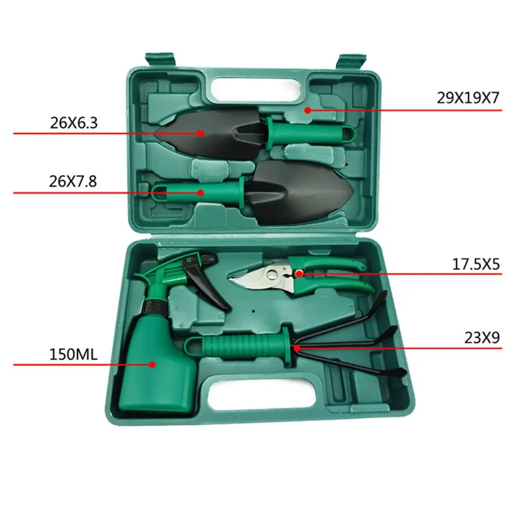 Durable Gardening Tools Set with Garden Trowel Sprayer and Organizer Case for Women Men Home Garden