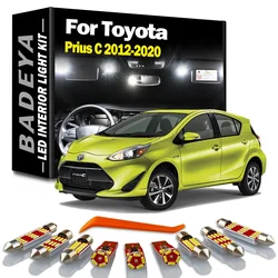 BADEYA 8Pcs Canbus LED Interior Map Dome Light Kit For Toyota Prius C 2012-2016 2017 2018 2019 2020 Vehicle Lamp Car Led Bulbs