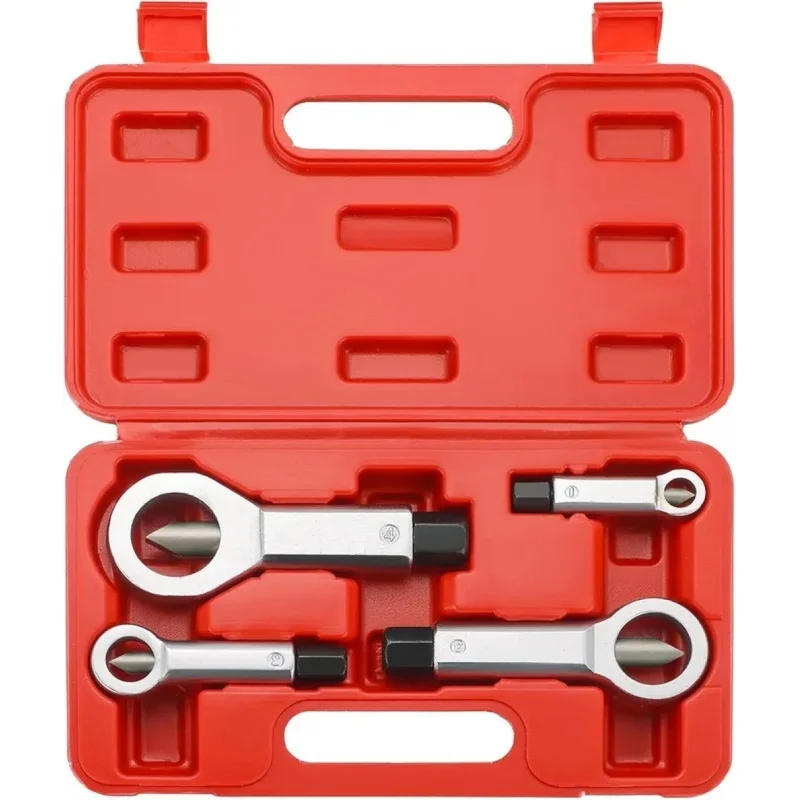 4PCS Nut Splitter Cracker Set Heavy Duty 9-27mm Damaged Bolt Remover  Kit