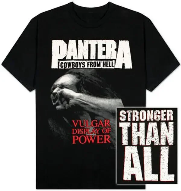 New Pantera Stronger Than All Cowboys from Hell Vulgar Display of Power T-Shirt