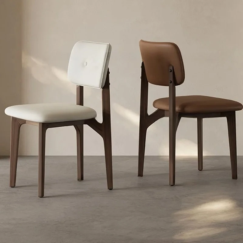 Comfortable College Dining Chair Show Minimalist Universal Italian European Wooden Minimalist Party Bedroom Silla Room Furniture