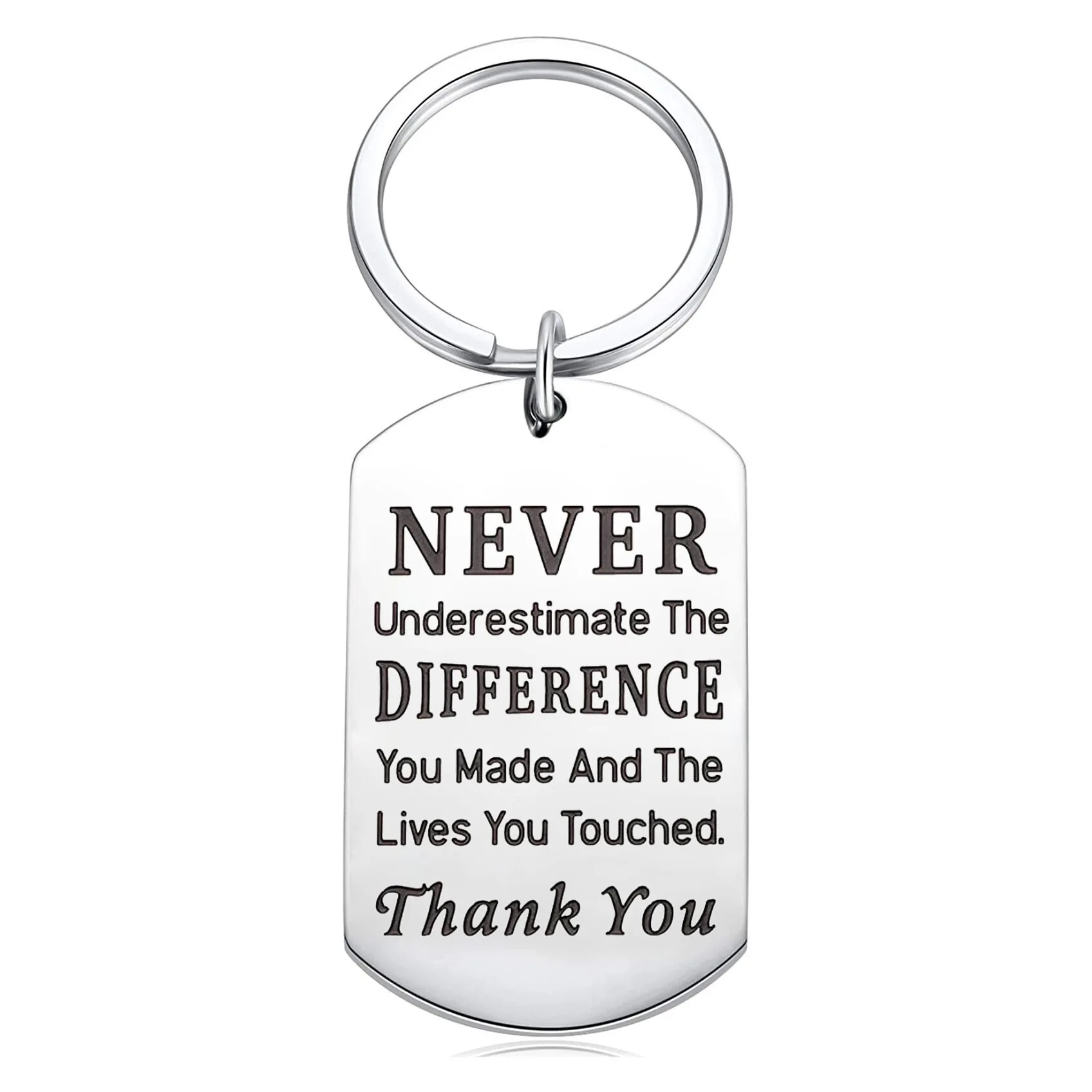 Retirement gift for female resignation gift mentor female boss colleague nurse appreciation stainless steel keychain