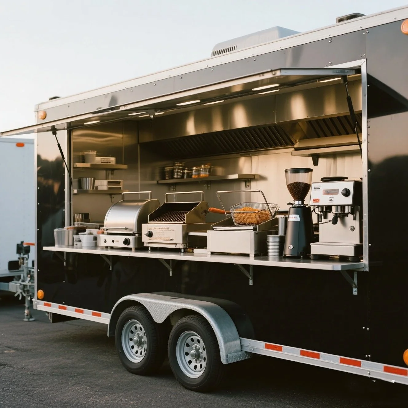 

2025 Food Truck Trailer Cart Caravan outdoor kitchen mobile snack cart ice cream truck juice bar truck