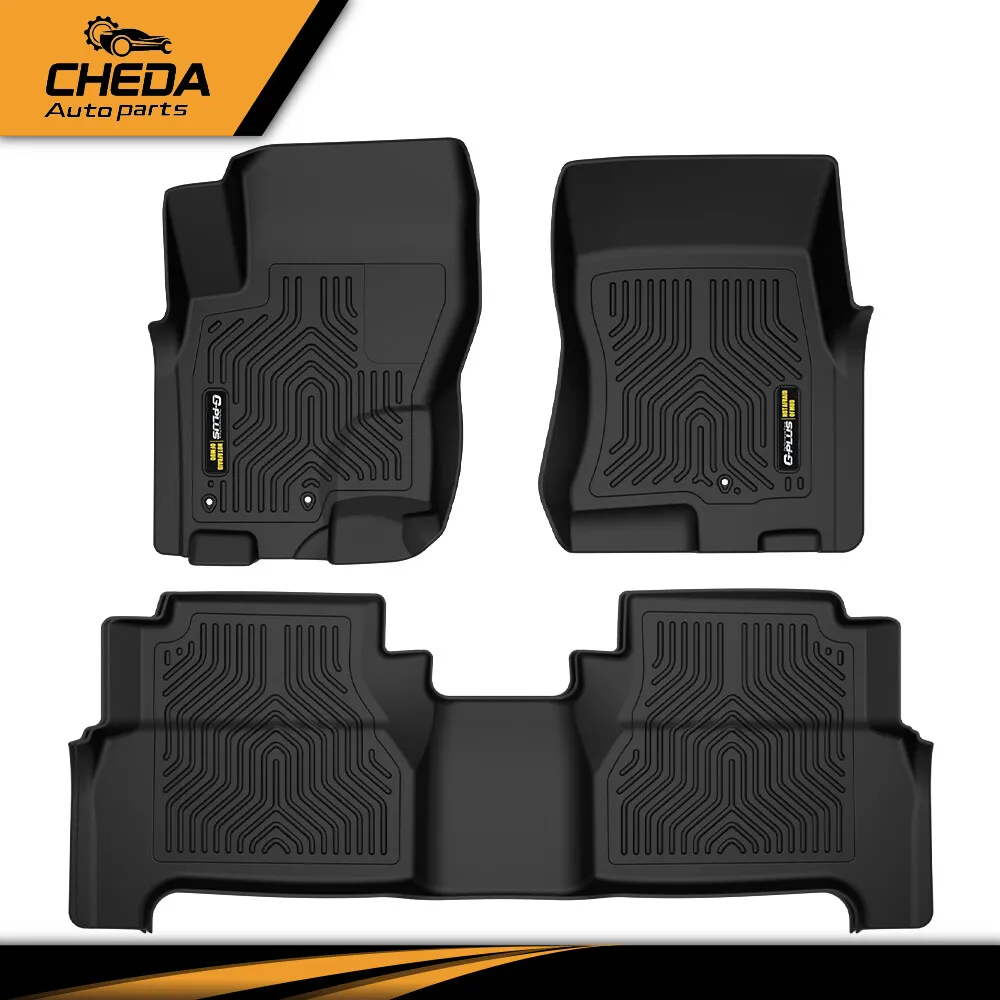 

Fit for 2008-2021 Nissan Frontier Crew Cab All Weather TPE Liner Set Floor Mats
