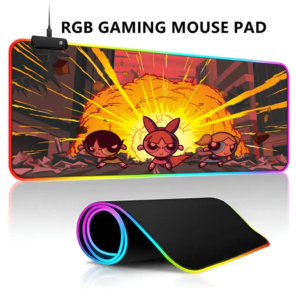 

Игровой коврик для мыши для девочек, с RGB-подсветкой