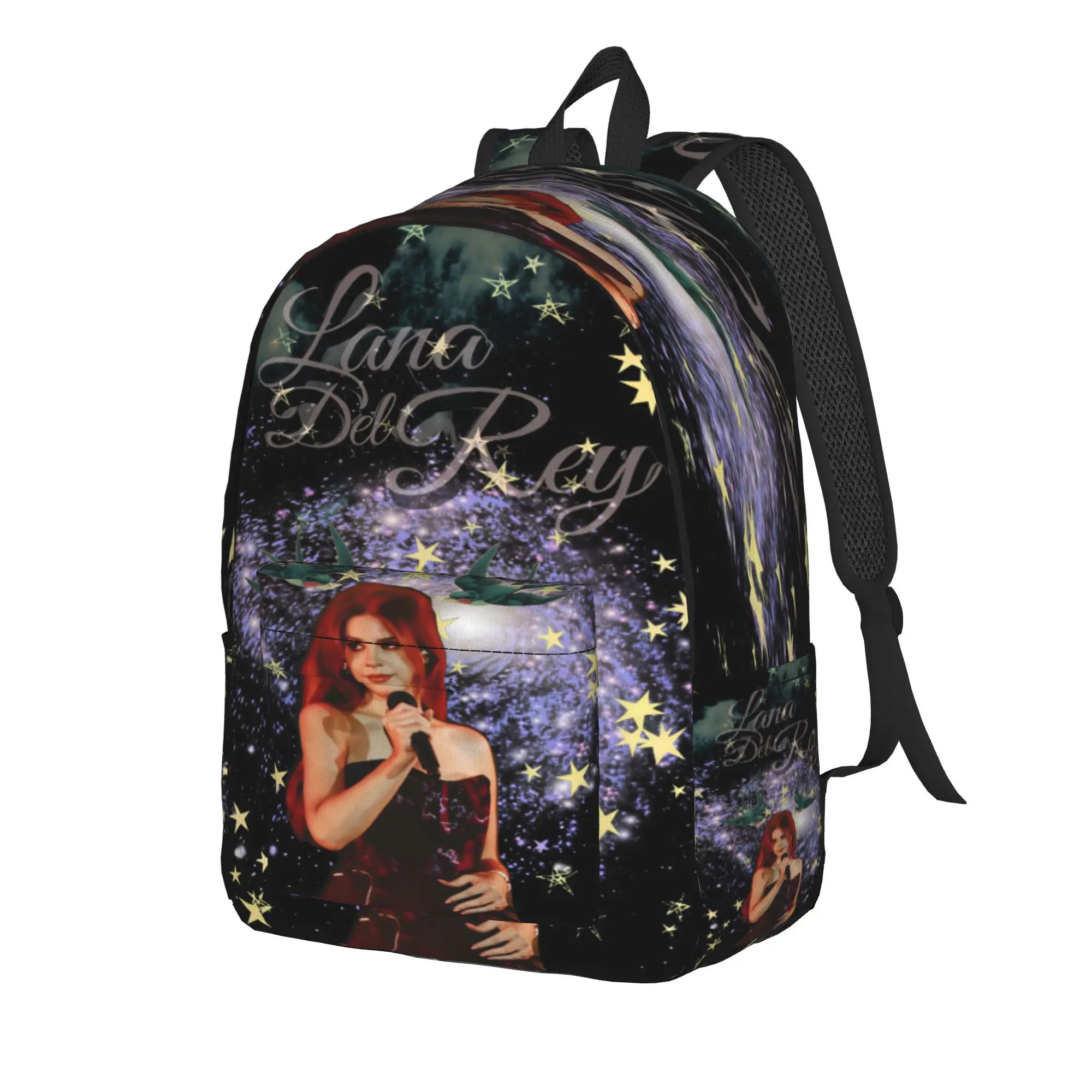 Lana Del Rey Singer Lizzy Grant  Backpack  Boy Girl Polyester Outdoor Backpacks Breathable Aesthetic High School Bags Rucksack