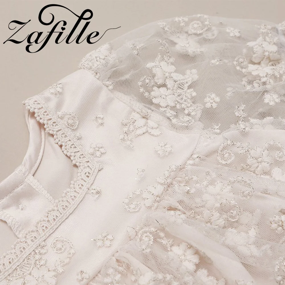 ZAFILLE White Lace Bodysuit Dress For Newborn Girls Rompers Princess Kids Baby Jumpsuit Summer Children Outfits Girl Party Suits