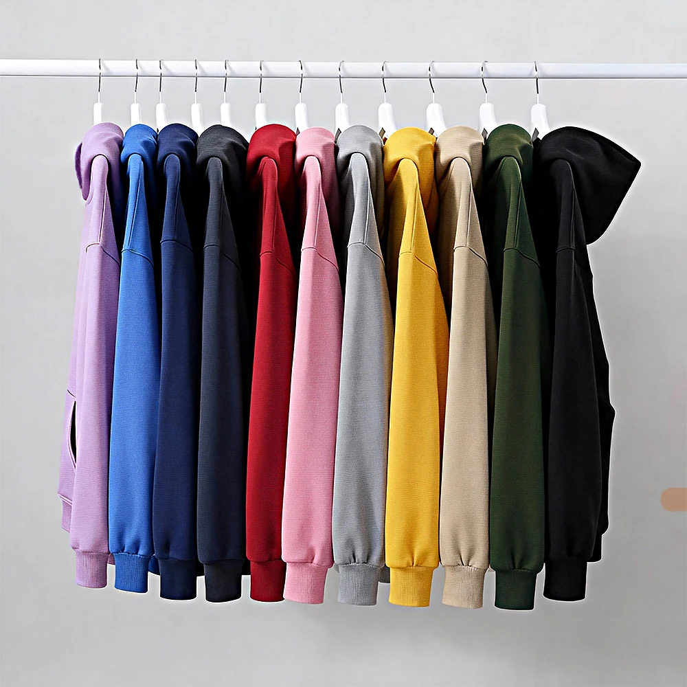 سويت شيرت بغطاء للرأس بلون موحد للأولاد والبنات - دافئ، مريح، مبطن بالصوف، طراز أساسي متعدد الاستخدامات، مثالي كهدايا