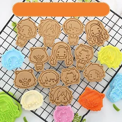 1Pc Demon Slayer Biscuit Mold Cookie Cutter 3D Press Christmas Cutters Biscuit Stamp Fondant Mould Baking Sugarcraft Mold