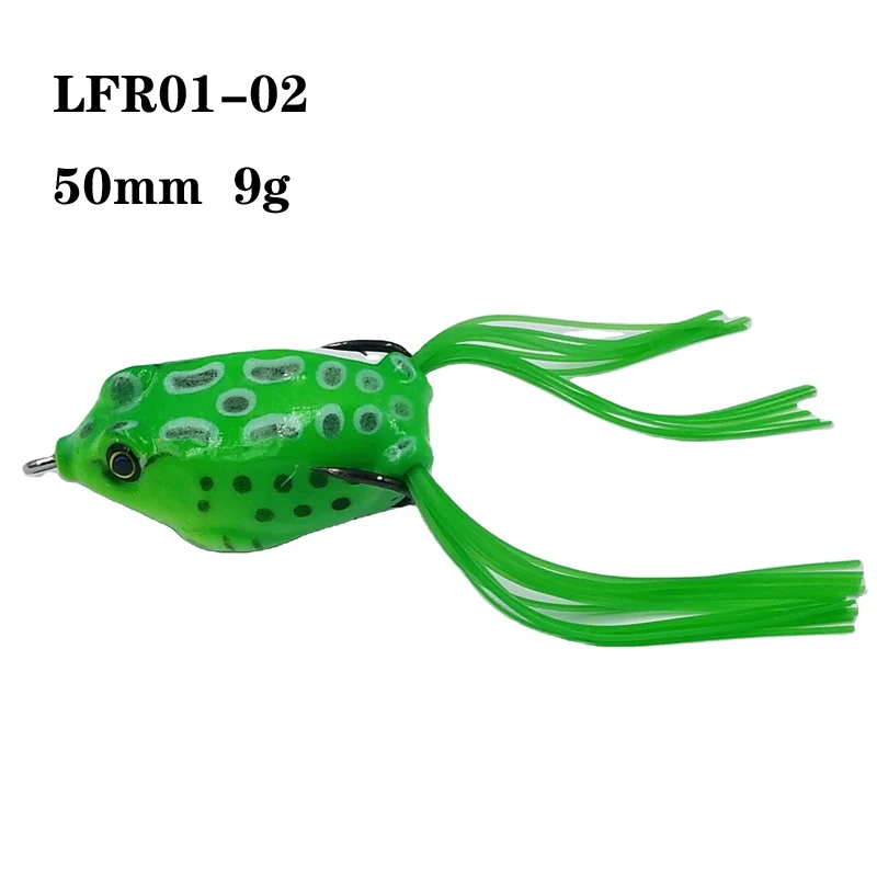 New Product Lutac Soft Frog Lures for Fishing Artificial Baits Bass Freshwater Swimming Tackle