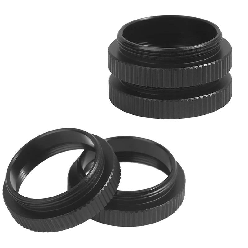 2pcs C-MOUNT 5MM 7MM 10MM 22MM Extension Tube Adapter C-CS Mount Adaptor Spacer Ring For CCTV Lens