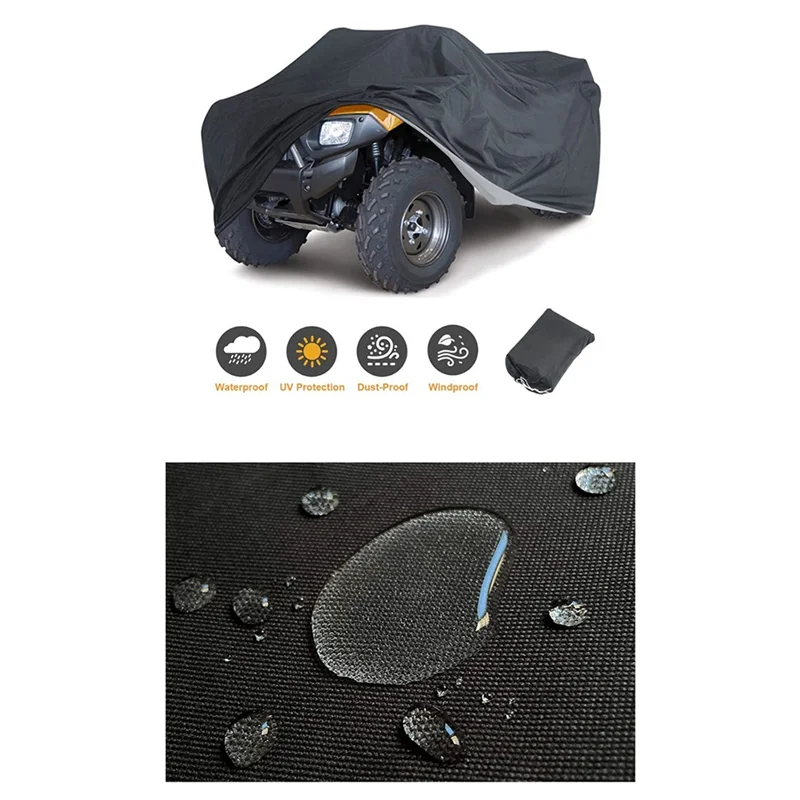 

All-Weather XXL ATV/UTV Cover - Waterproof & Sun-Proof Universal Motorbike Cart Shield