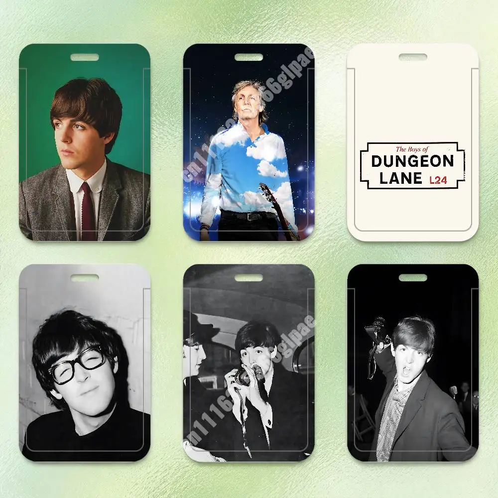 Sir James P-Paul M-McCartney Plastic Card Holder Worker ID Card Clear Transparent Employee Visitor Pass