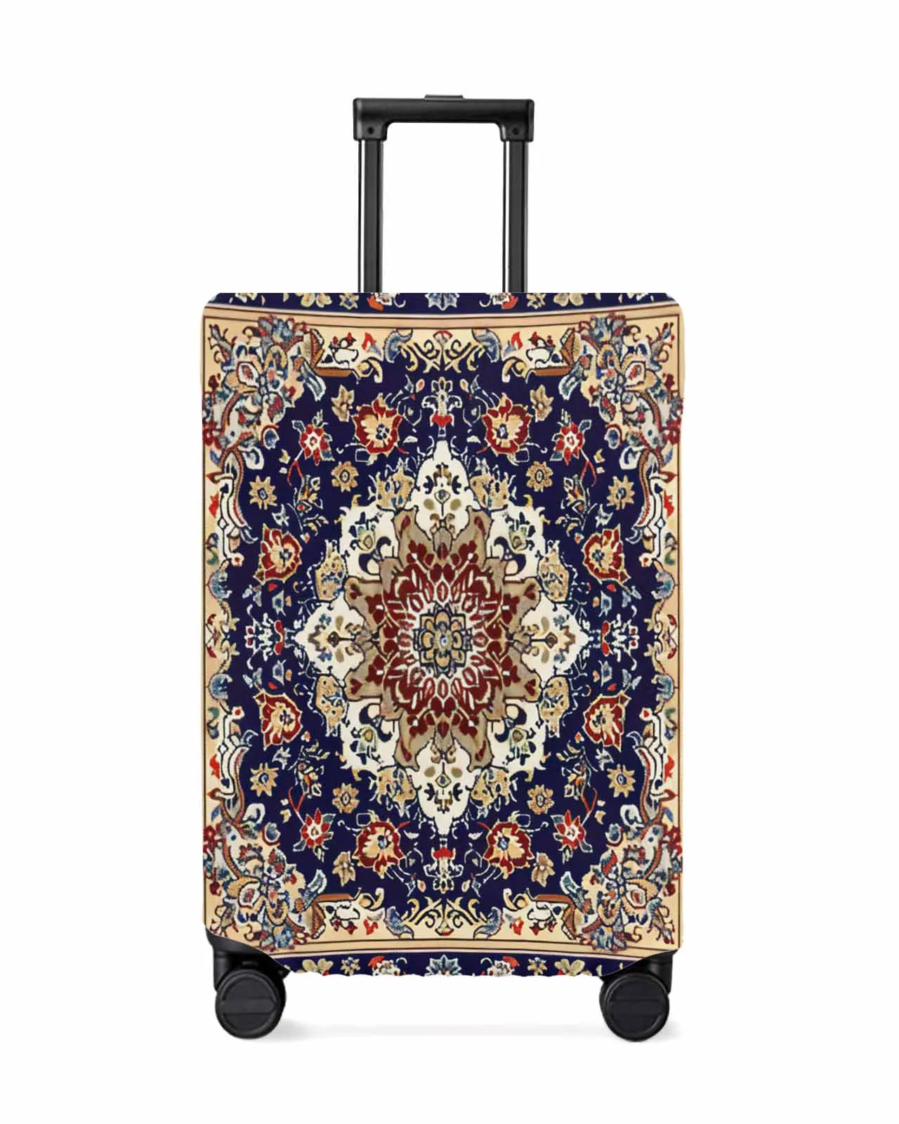 Floral Decorative Carpet Stripes Stretch Suitcase Protector Baggage Dust Case Cover For 18-32 Inch Travel