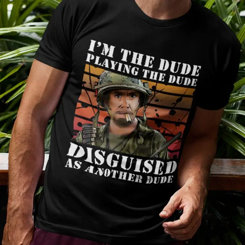 CAMISETA Tropico Trueno Robert Downey Jr Ben Stiller Les Grossman Kirk Lazarus