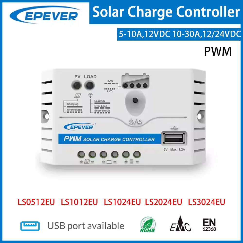 

Контроллер заряда солнечных батарей EPEVER 5A 10A 20A 30A 12В 24В LS0512EU LS1012EU LS1024EU LS2024EU LS3024EU с автоматическим режимом работы