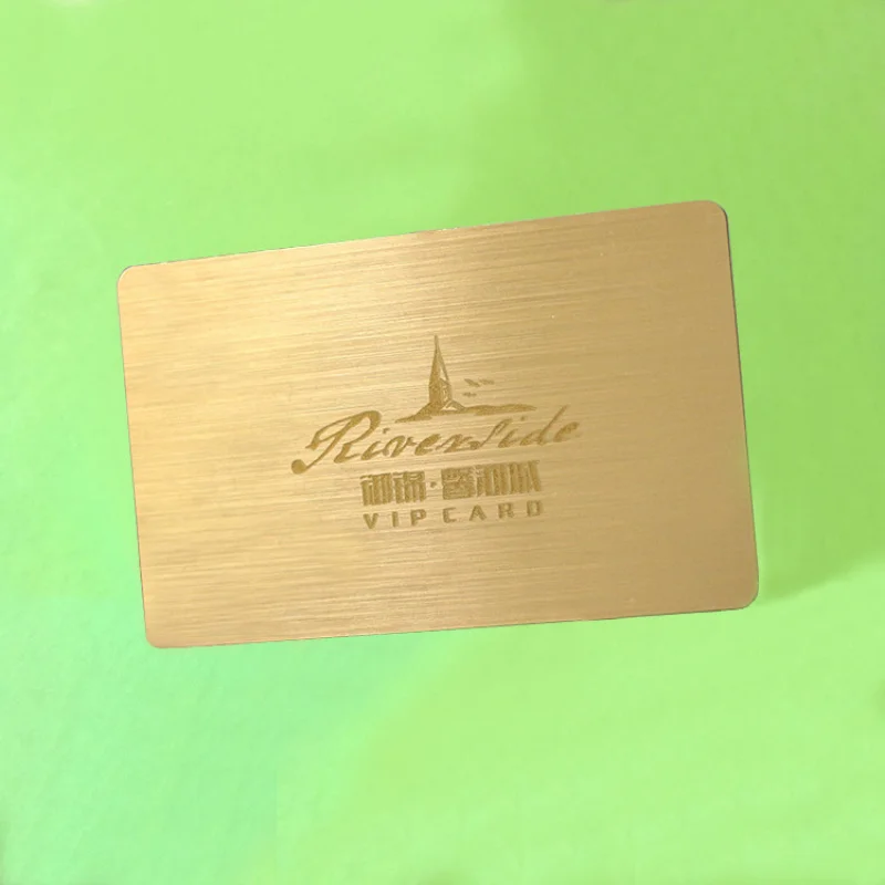 Customized. Factory Direct Sale Brushed Card Hotel Room Card Brushed Card Silver RFID NFC M1 Color Printed Brushed Ca