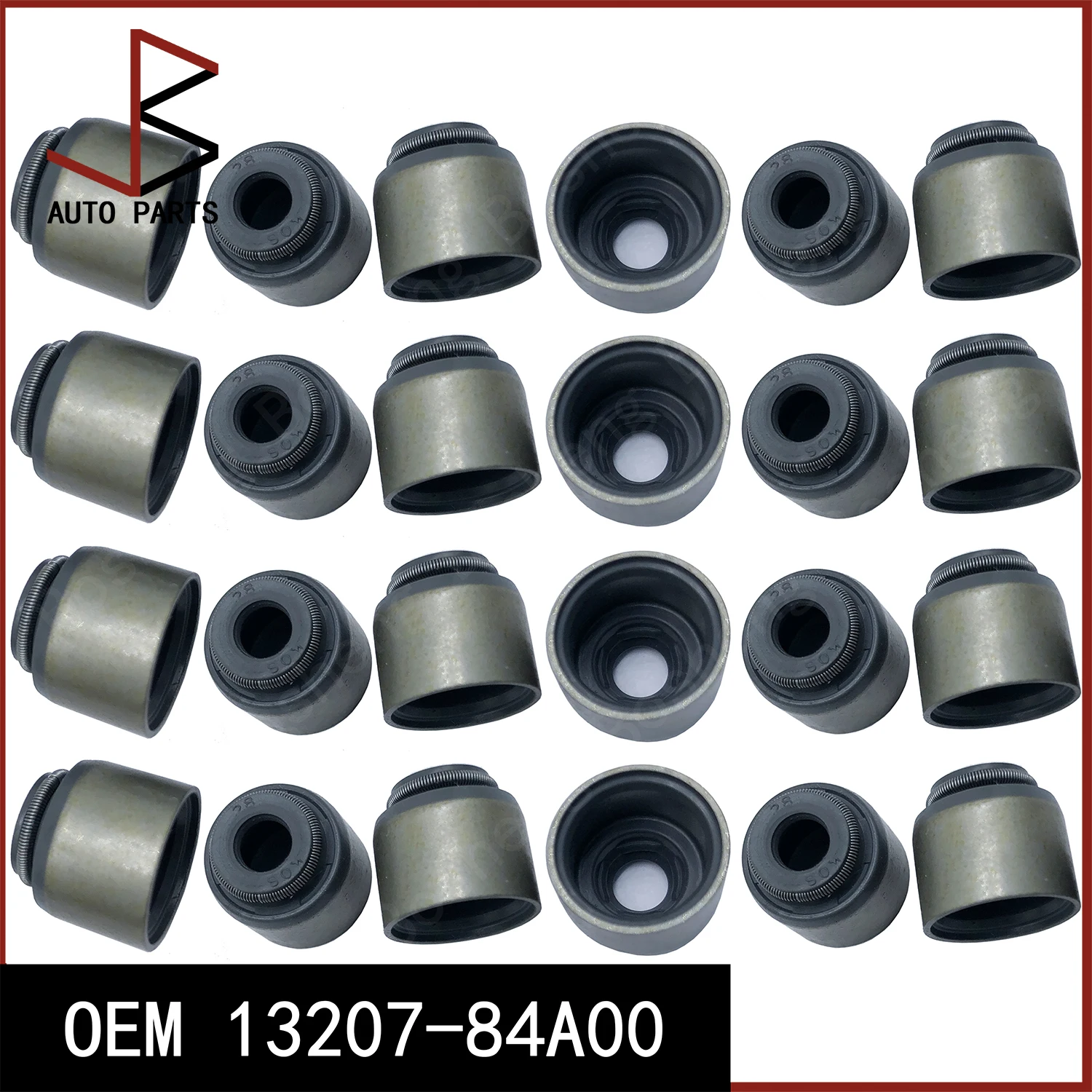 24 Pieces/set Valve Stem Seal Ring 13207-84A00 12917-82Z00 12012100 for Nissan NAVARA NP300 Pickup 2014- for RENAULT LATITUDE 10