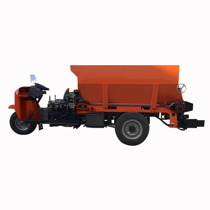 32-Horsepower Self-Propelled 2.5 Square Large Capacity Double Disc Three-Wheel Manure Spreader Other Agricultural Machinery