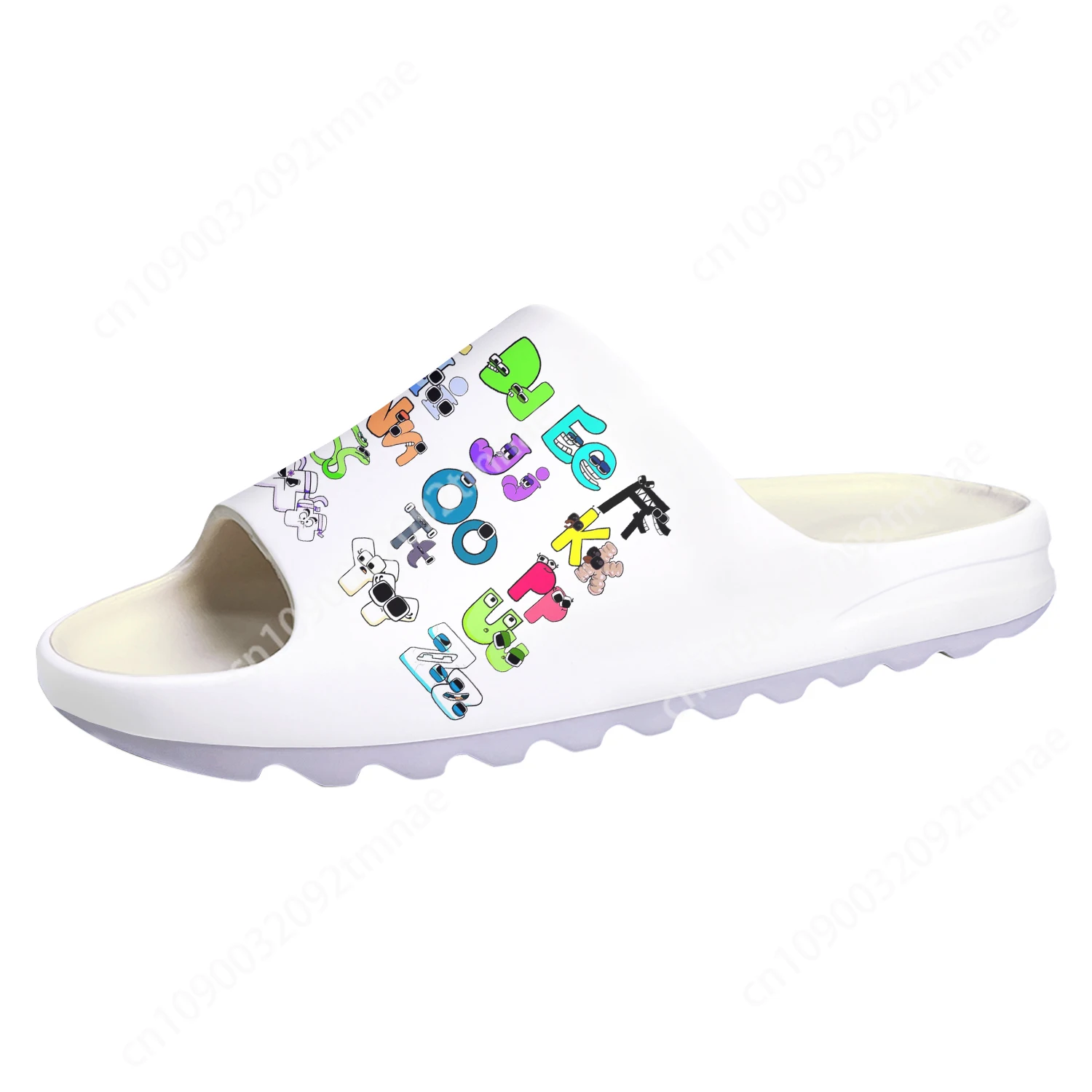 

Alphabet Lore Custom Soft Sole Sllipers Hot Cartoon Game Mens Womens Teenager Home Clogs Custom Water Shoes on Shit Sandals