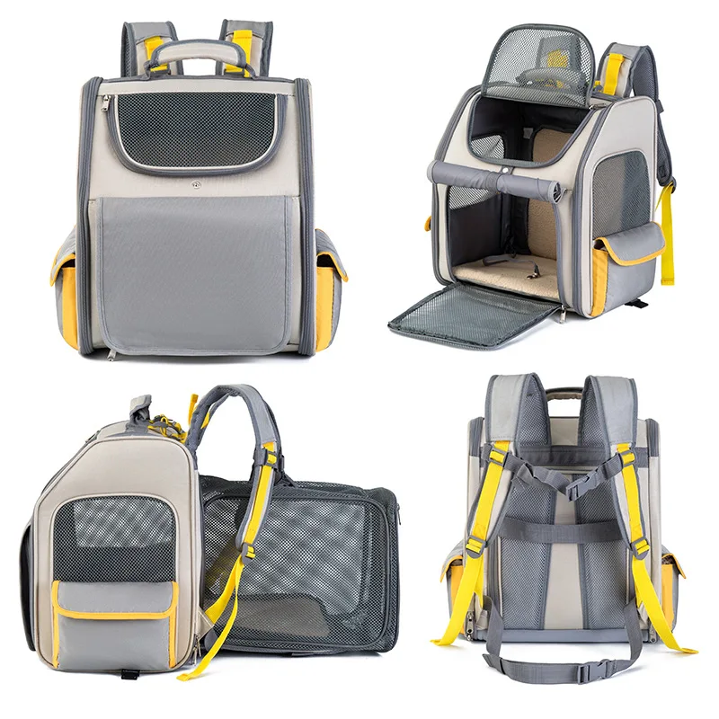 

Extended Shoulder Pet Bag Oxford Cloth Out Large Capacity Cat Backpack