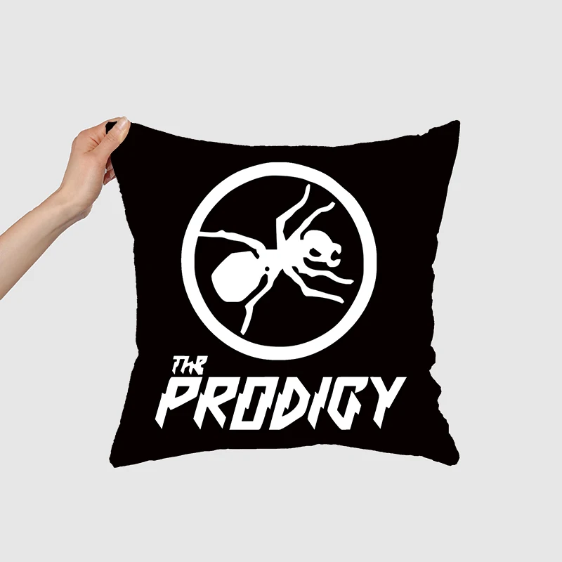 Taie d'oreiller The Prodigy, cadeau décoratif pour la maison, canapé, voiture, coussins Super doux, taie d'oreiller carrée, chaise, 020