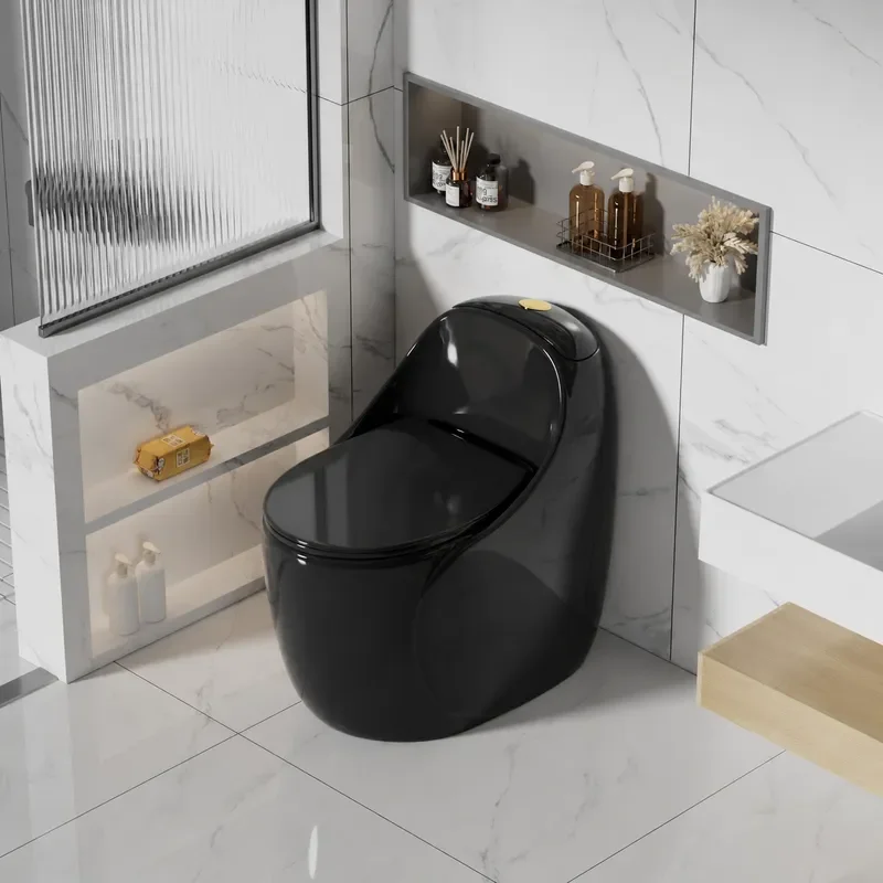 Creative Egg Shaped Ceramic Toilet Pump Household Bathroom Personalized Color B&B Hotel Engineering Wholesale