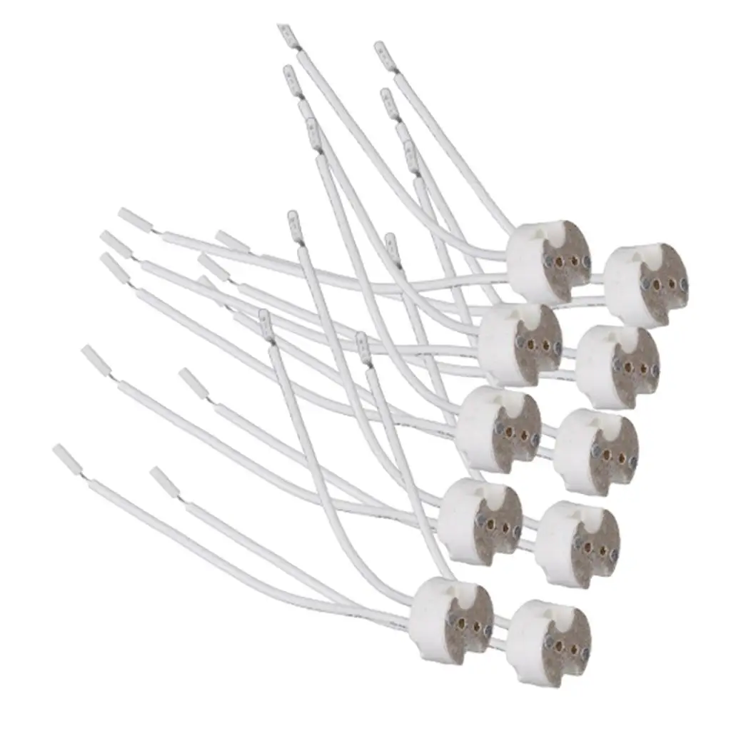 Ceramic Lamp Base Holder Adapter Heat Resistant Light Bulb Socket Converter for MR16 G4 LED Halogen Lighting