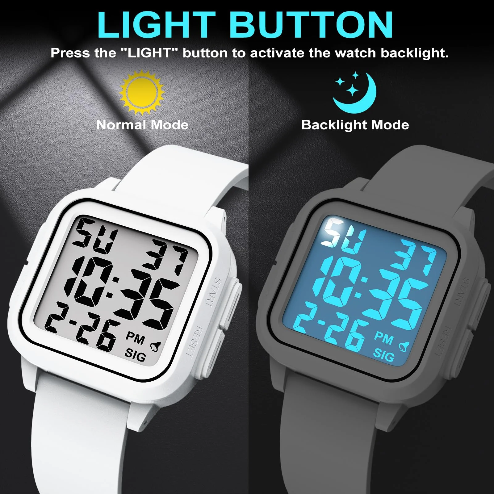 Outdoor Sport  Military Digital Watch New For Men Fashion Retro Women's Watch Sports Waterproof Men Watch Multifunctional Lumino