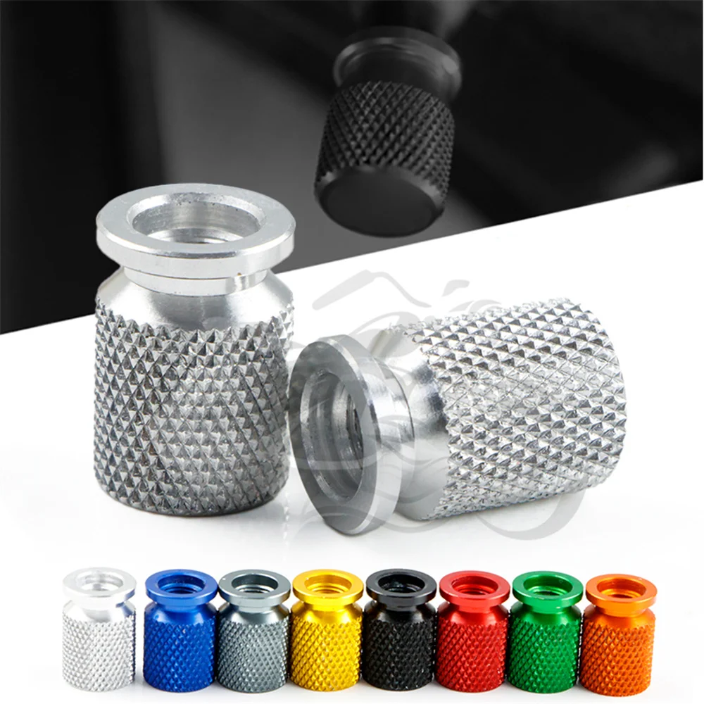 2 PCS Motorcycle CNC Tire Valve Cap Nozzle Cover Aerated Mouth Cup Fit for GSX250R GW250 V-strom DL250 DL1000 DL650 DL1050