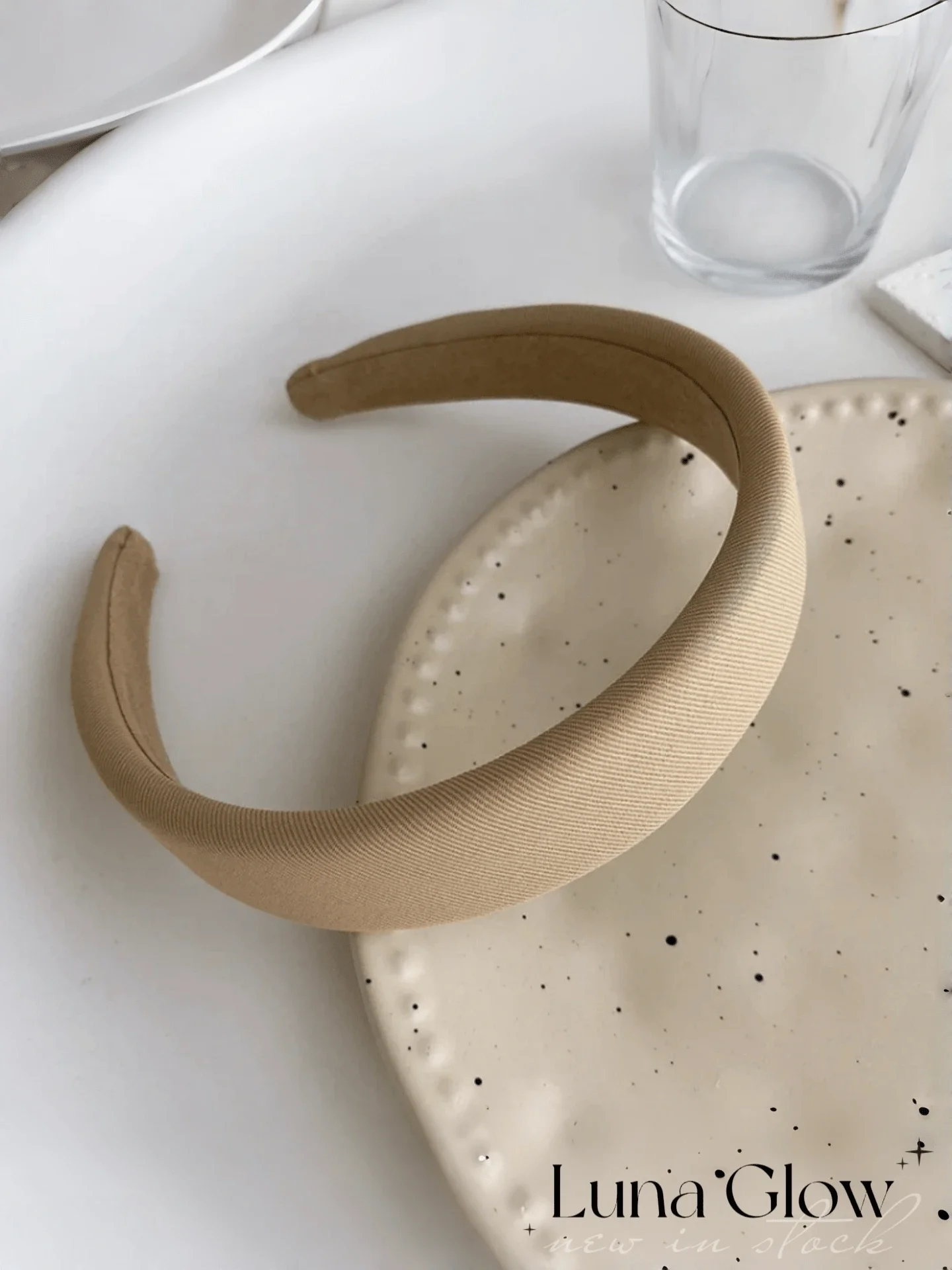 

4pcs/3pcs/2pcs/1pc Thick Sponge Headband, French Style, White & Brown Retro Soft Thick Sponge Crown Top Solid Color Hair Hoop,