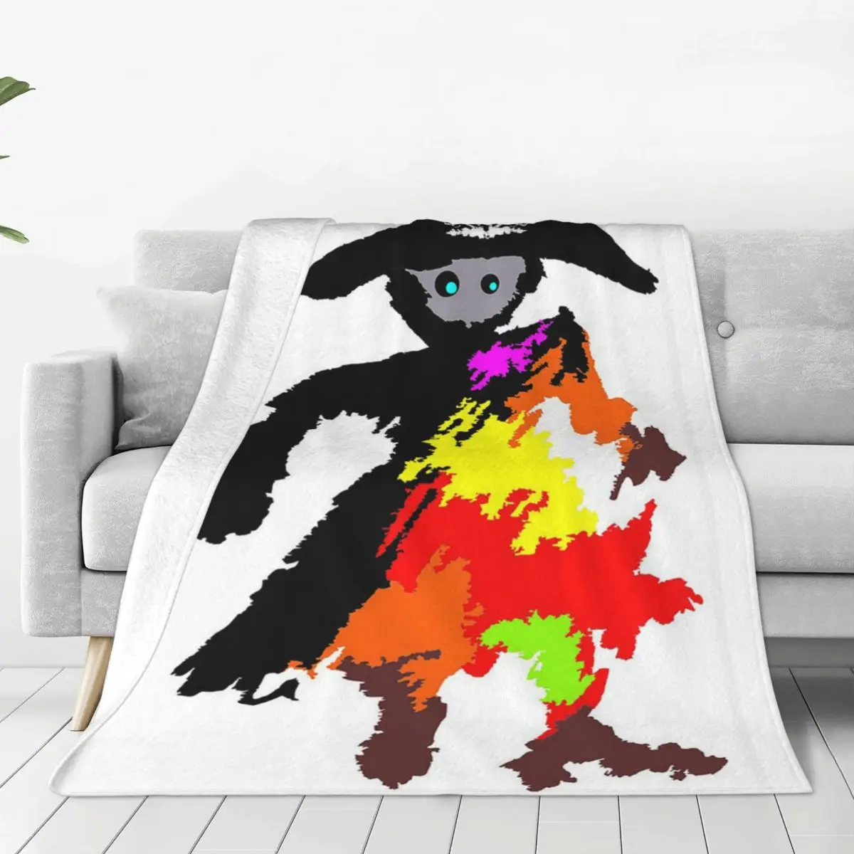 Witchy Scribbles Blanket Flannel Lightweight Sofa Throw Blankets For Home Bedroom Office Throws Bedspread Quilt