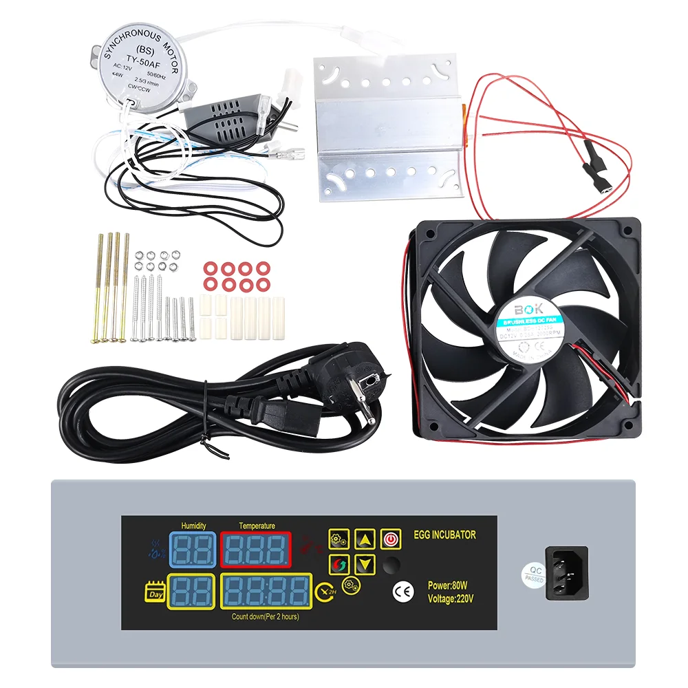 HTMC-5 Automatic Incubator Controller DIY Constant Temperature Humidity Heating System Fan Motor Accessory