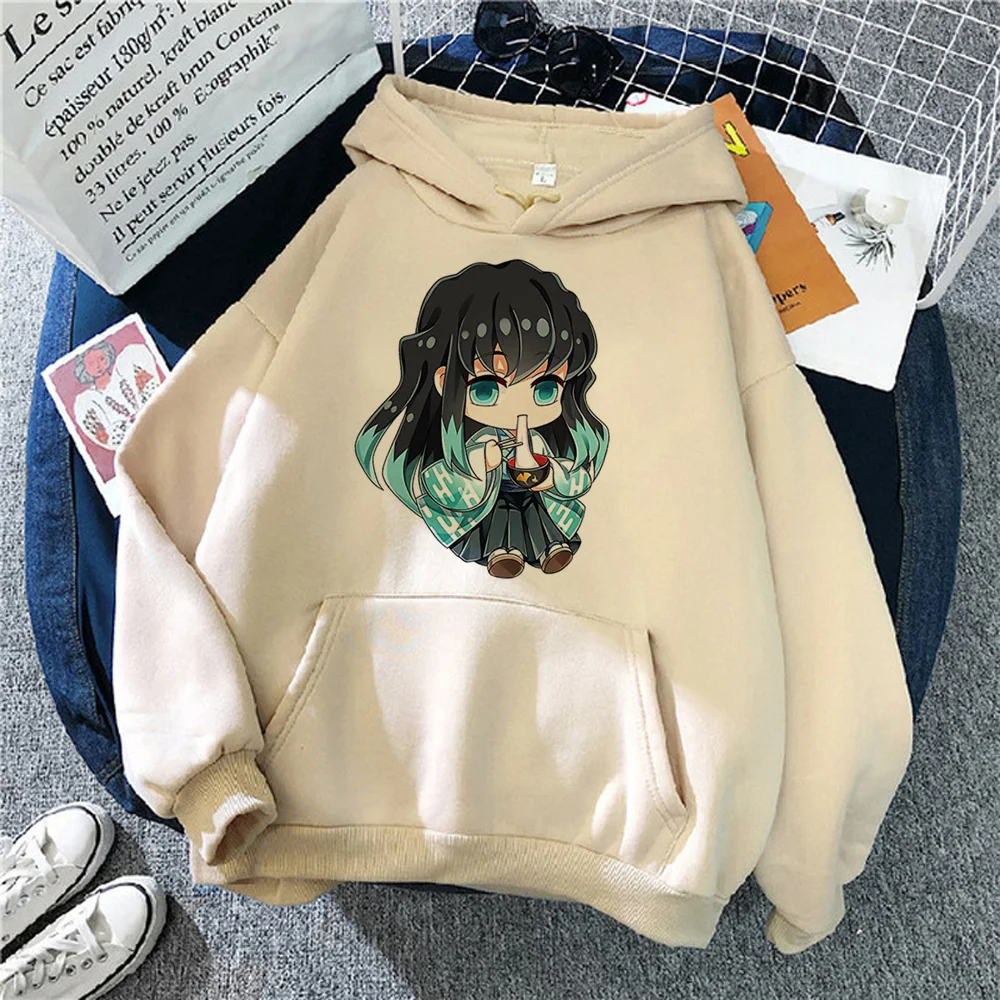 Tokito hoodie anime wanita, baju olahraga musim dingin wanita, Hoodie anime sweat y2k