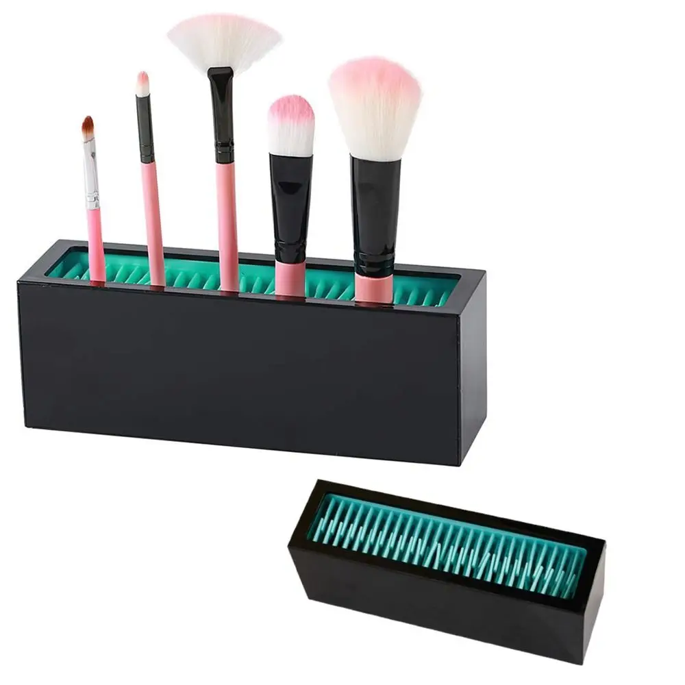 Porte-brosse de maquillage créatif, Compact et robuste, support de séchage de brosse cosmétique, antidérapant, grande capacité, étagère de séchage de brosse à dents