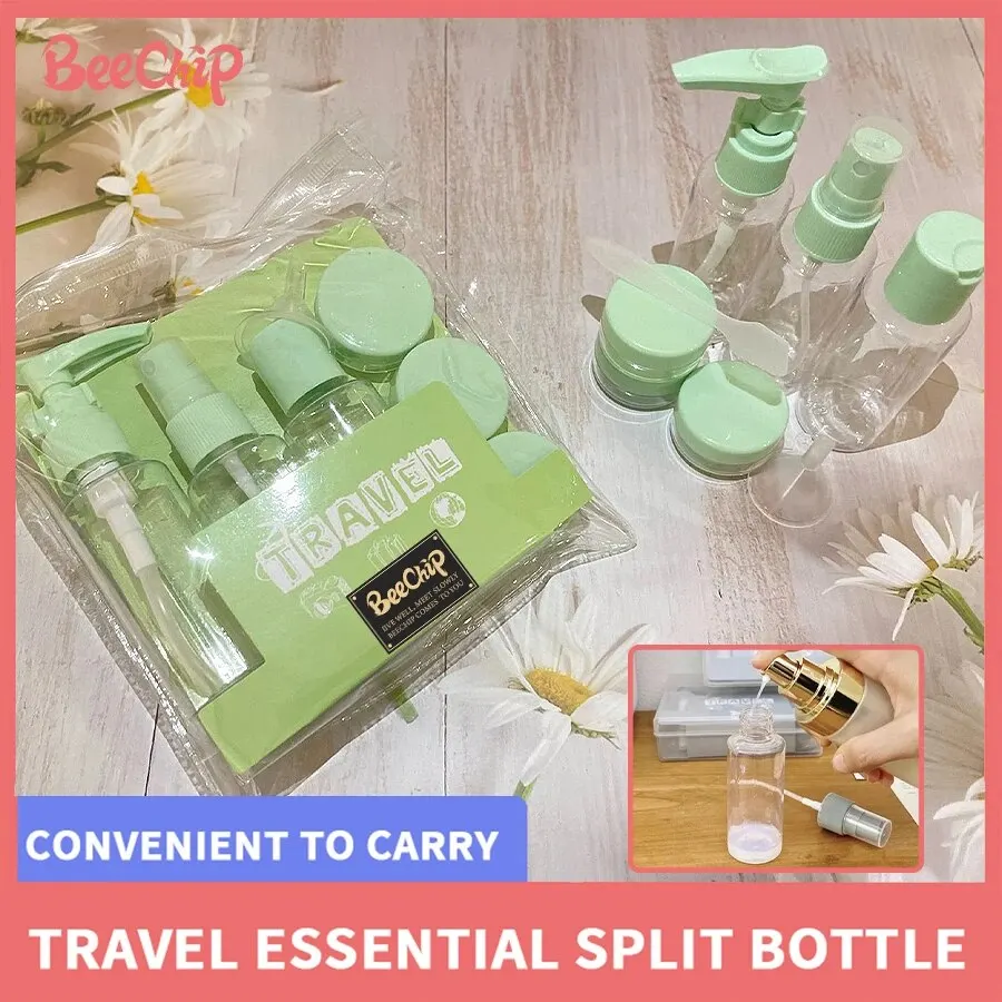 6 PCS Split Bottle Set Cosmetics Lotion Shampoo Bath Gel Toothpaste Sslit Travel Portable Waterproof Seal Travel Supplies