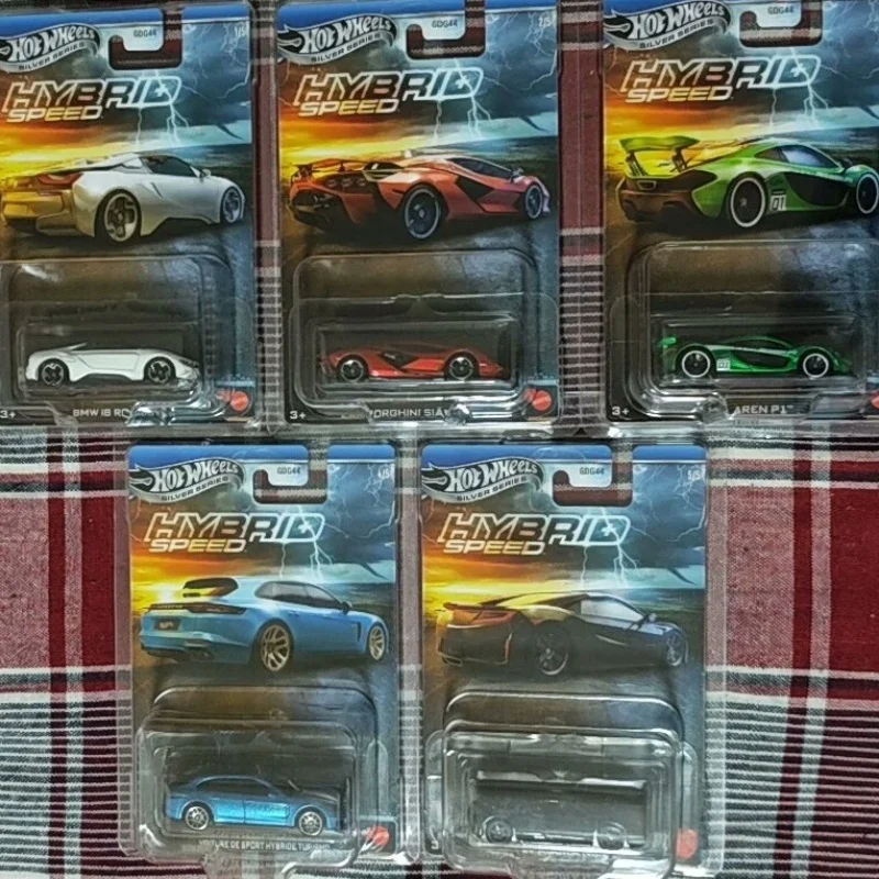 

Коллекционная модель автомобиля Hot Wheels Original Silver Series Hybrid Speed Set 2025, масштаб 1/64, McLaren Acura, модная модель, игрушка для мальчиков