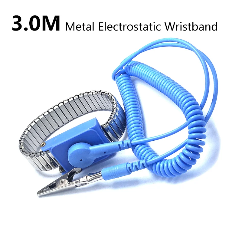 Cordless Metal Antistatic Wireless Anti Static ESD Wired Wristband Discharge Electronic Work Strap Safety Protector