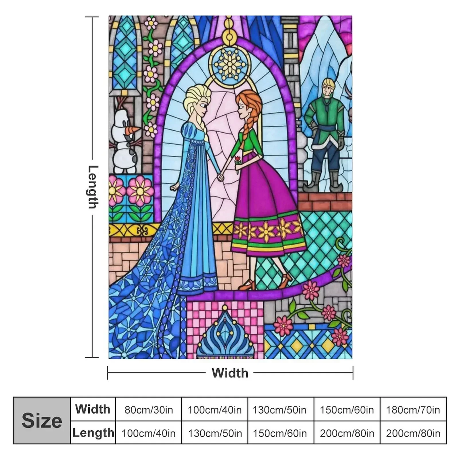 Sisterly Love in the Stained Glass Window Throw Blanket blankets and throws Blankets For Sofas Soft Beds Bed linens Blankets