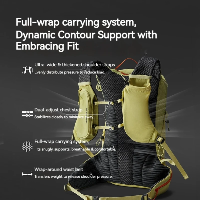 Naturehike 16L Multifunctional Hiking Backpack With Water Bag Ultralight Outdoor Trekking Daily Use Travel Bag for Men and Women
