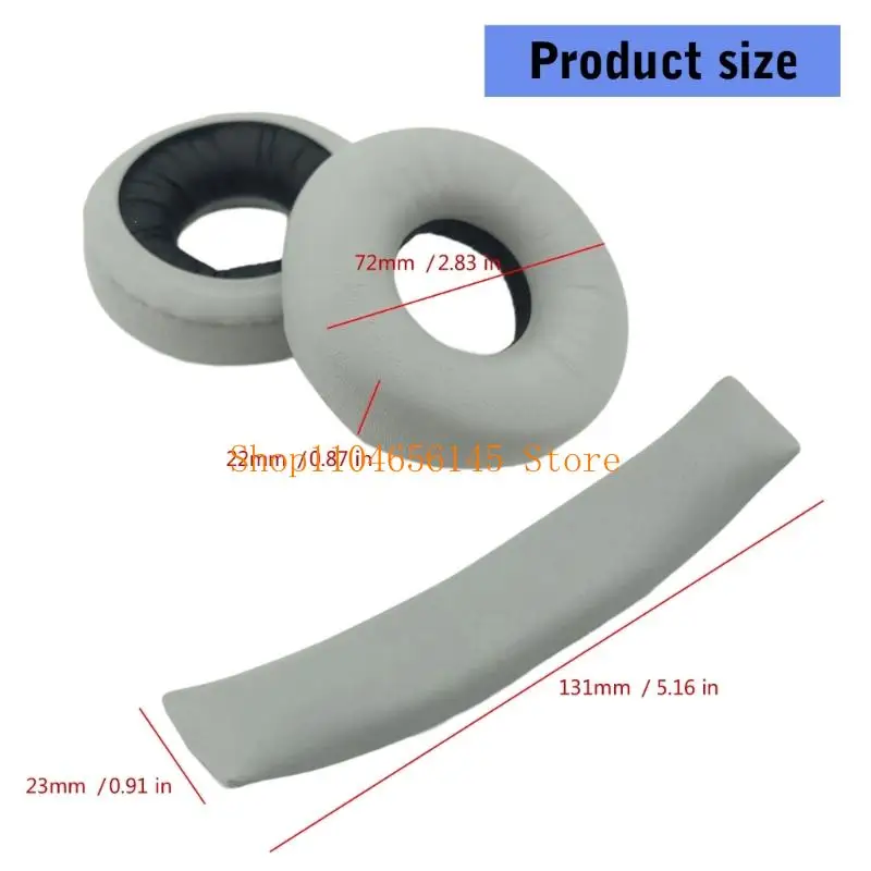 5ASD Cuscini per cuffie ergonomiche spugne per WH-CH500 CH510 ZX330BT Office gioco