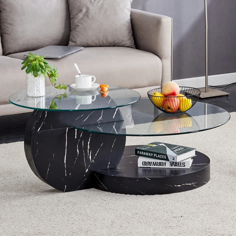 

Modern Trendy Side Table Design Minimalist Aesthetic Simple Side Table Marble Balcony Mesas De Centro Para Sala Home Furniture