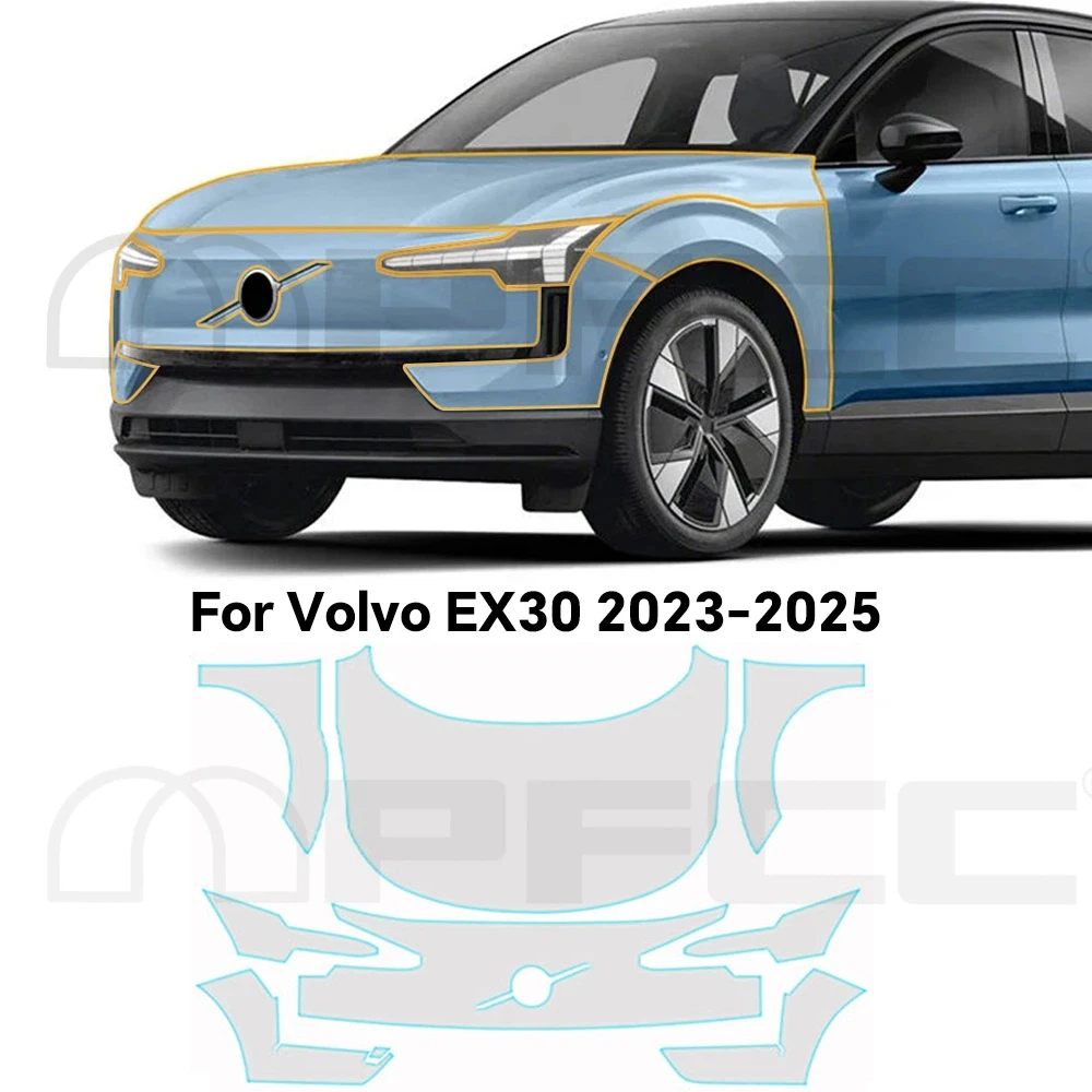 

Transparent TPU Paint Protective Film For Volvo EX30 2023-2025 Anti-scratch Car Body Clear Bra Pre-cut PPF Sticker Accessories