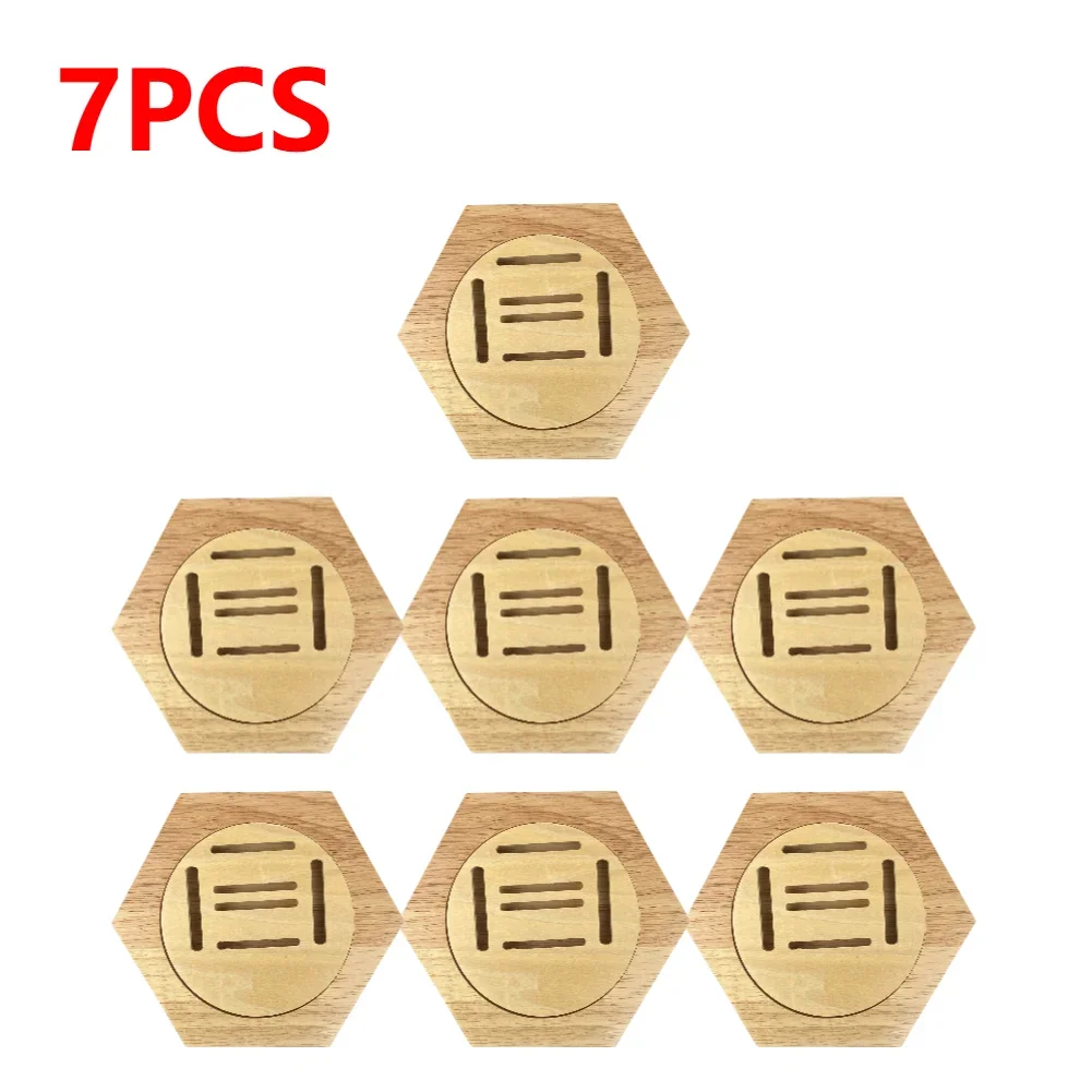 1-10 Stuks Houten Medaille Display Racks Zeshoekige Honingraat Medaille Display Stand Honingraat Combinatie Medaille Houder Wanddecoratie