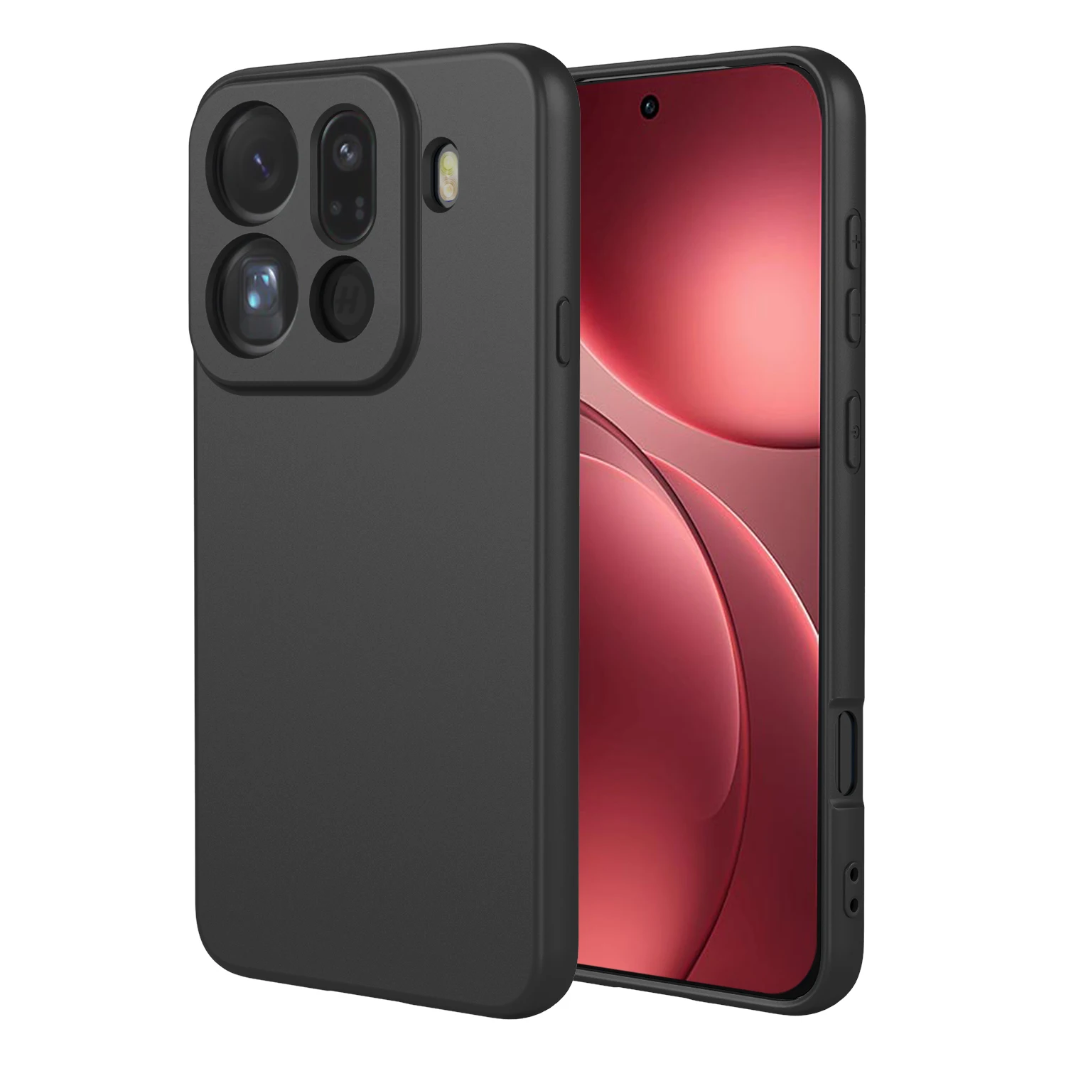 Schlichte, flexible Flüssigsilikonhülle für OPPO Find X9 Pro 5G Schutzhülle TPU Coque Shell Fundas