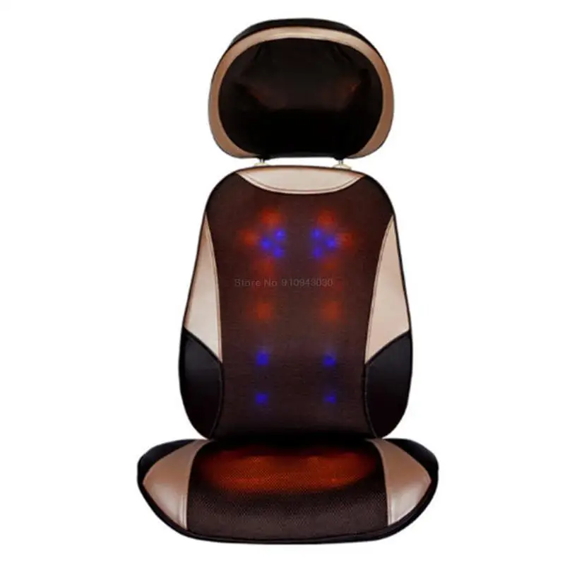 Whole Body Multifunctional Neck Massage Cushion Shiatsu Massage Chair Heated Vibration Kneading Roller Back Foot Massager