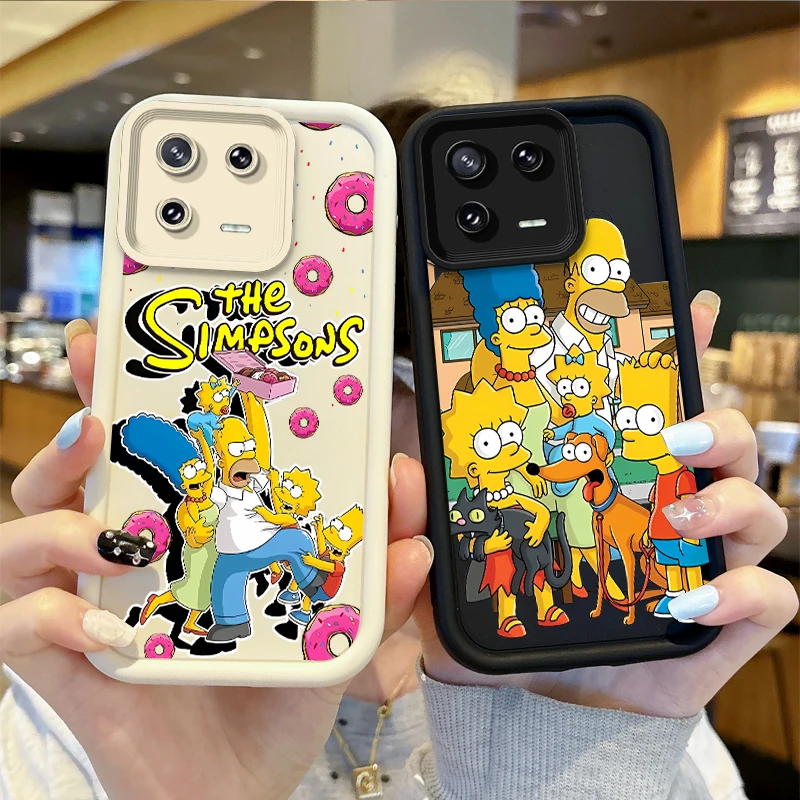 Cartoon The Simpsons Phone Case For XiaoMi 15 Pro Case 14 13 12 11T Pro 13 12 11 Lite Poco F6 F5 X5 X3 Pro Soft Shockproof Cover