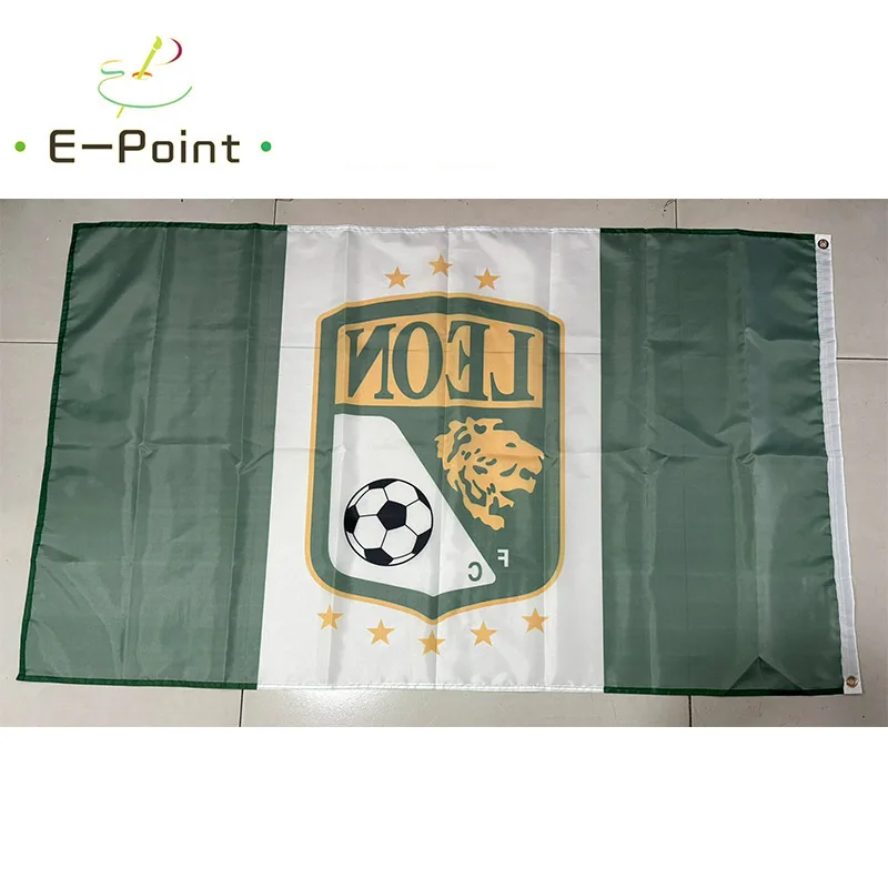 Mexico Leon FC Flag 3ft*5ft (90*150cm) Size Christmas Decorations for Home Flag Banner Gifts