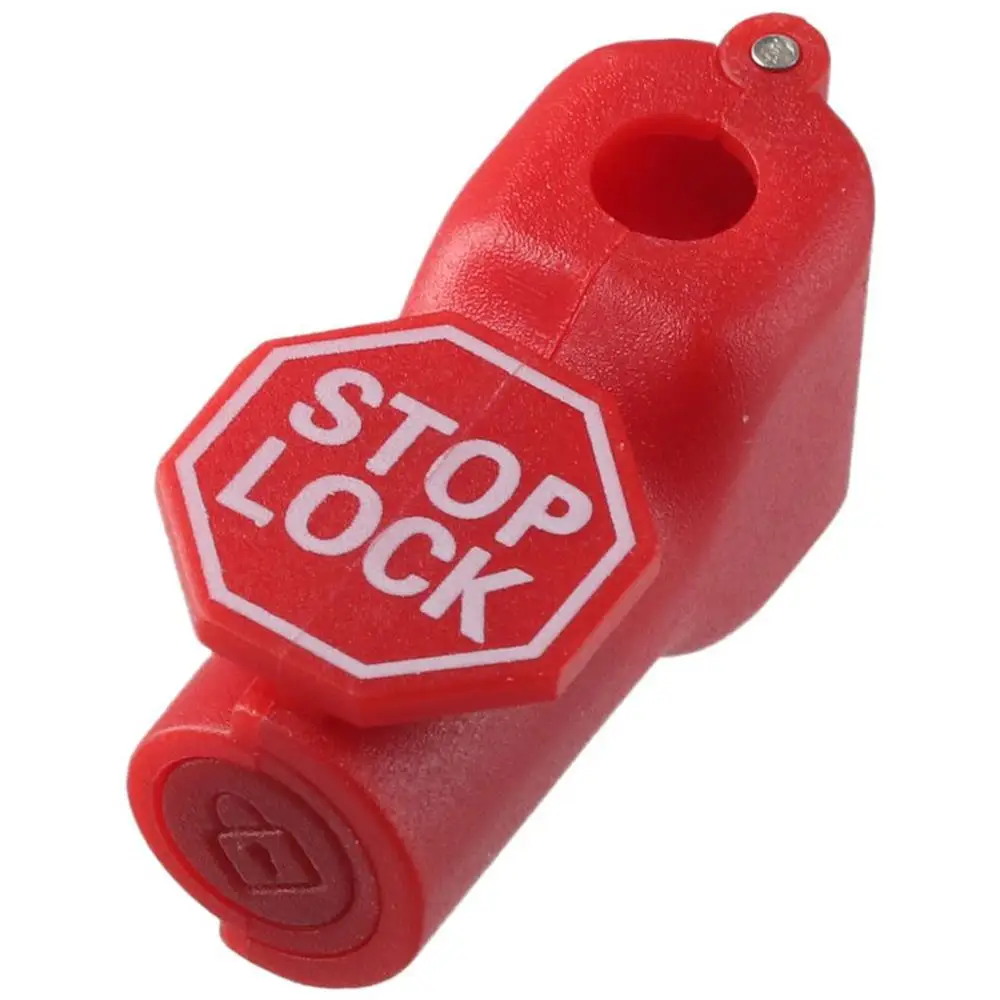 100PCS 6mm Plastic Anti-Theft Locks Red Peg Hook Stop Lock Pegboard Hook Lock Retail Shop Supermarket Black/Red 5mm