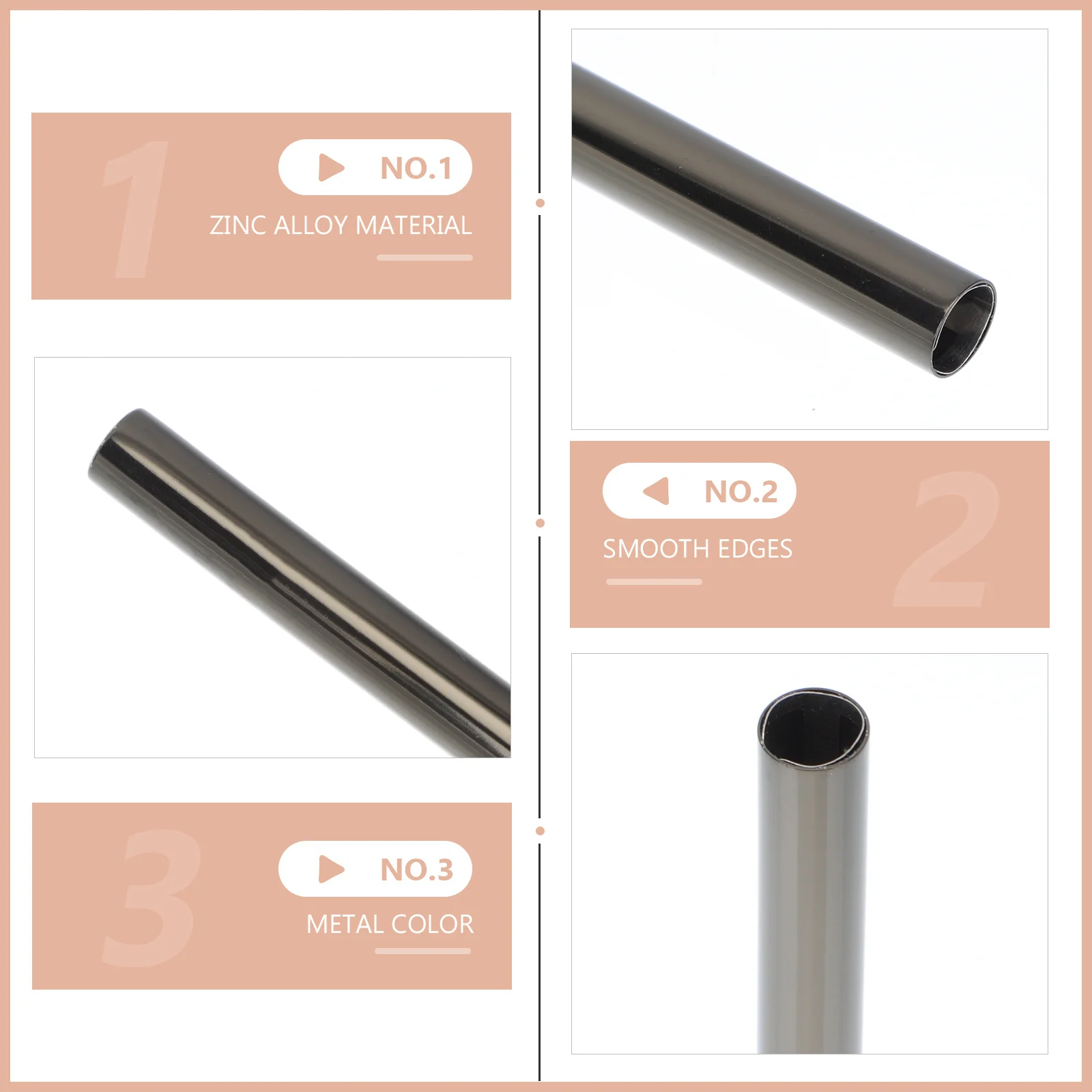 

5pcs Manicure Pen Caps Zinc Alloy Protective Nail Brush Covers Lightproof Sealed Metal Caps For Nail Art Salon Supply